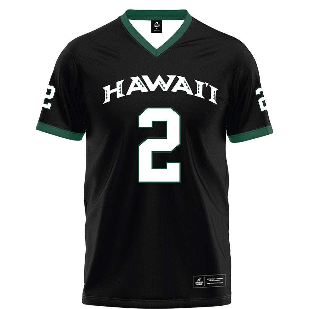 Hawaii - NCAA Football : Tylan Hines -  Black Jersey