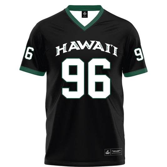 Hawaii - NCAA Football : Andrew Choi - Black Jersey