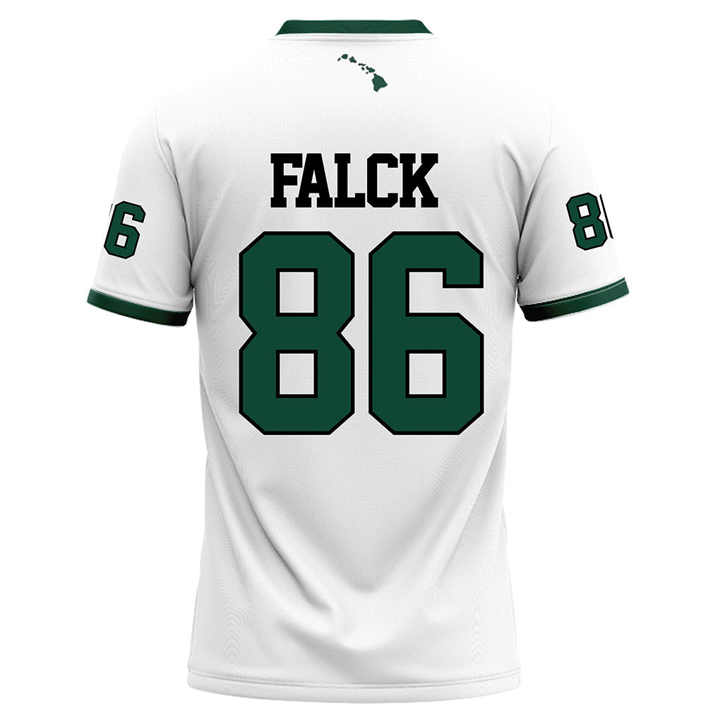 Hawaii - NCAA Football : Ben Falck - White Jersey