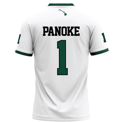 Hawaii - NCAA Football : Jonah Panoke - White Jersey