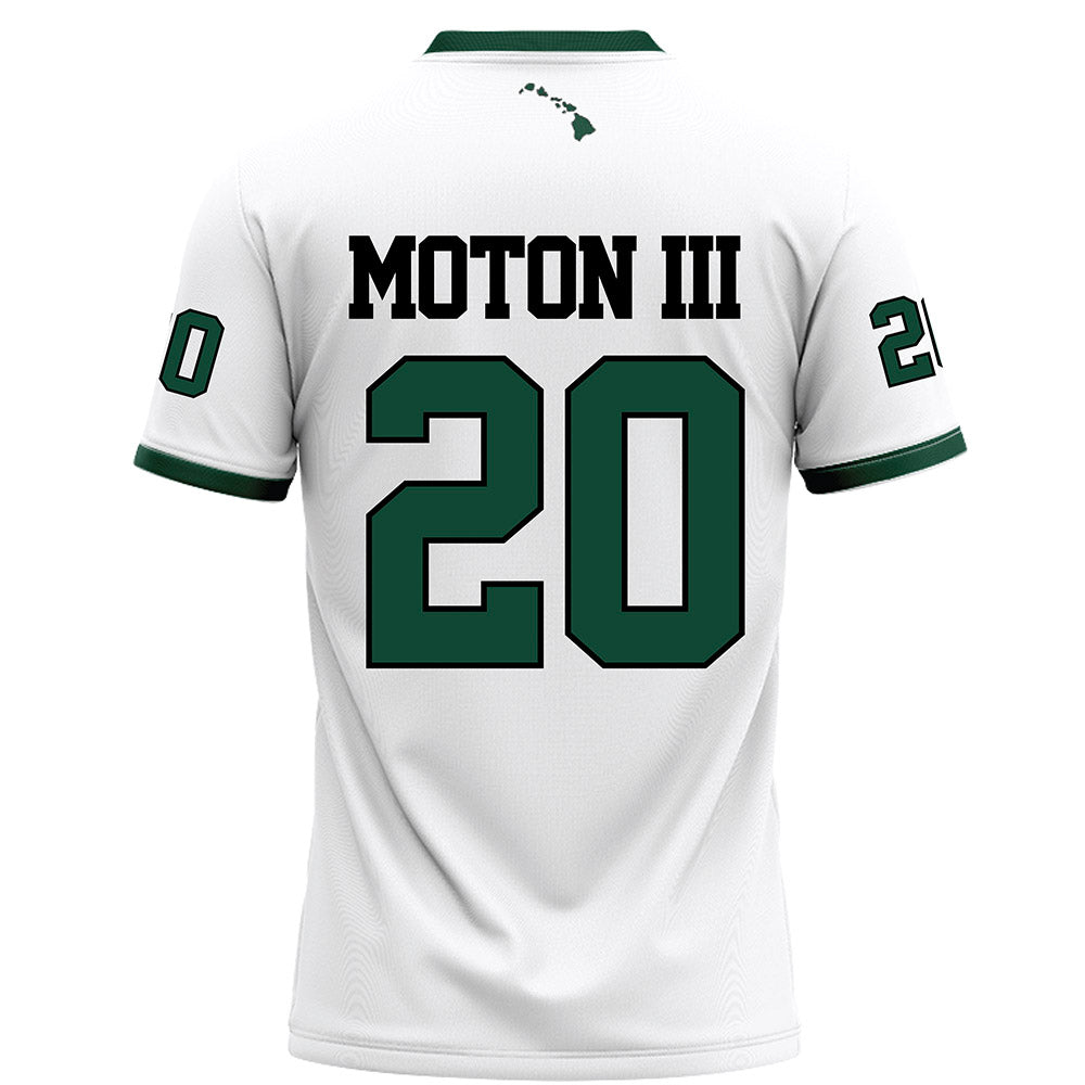 Hawaii - NCAA Football : Keith Moton III - White Jersey
