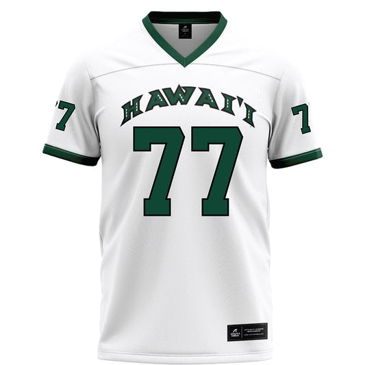 Hawaii - NCAA Football : Arasi Mose - White Jersey