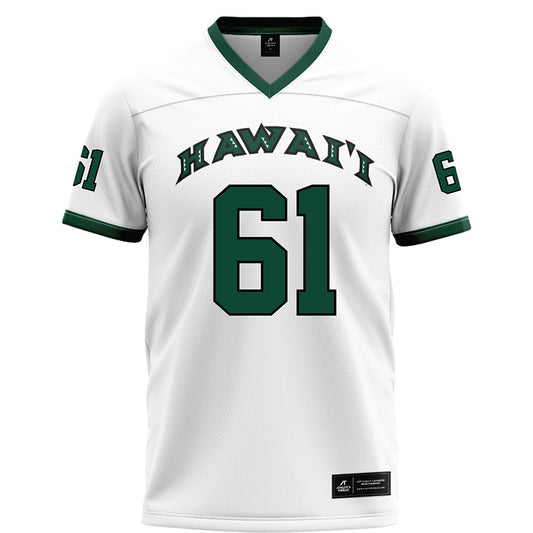 Hawaii - NCAA Football : Eliki Tanuvasa - White Jersey