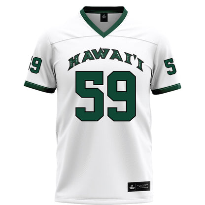 Hawaii - NCAA Football : Demarii Blanks - White Jersey