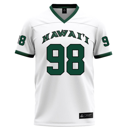 Hawaii - NCAA Football : Foi Shaw - White Jersey