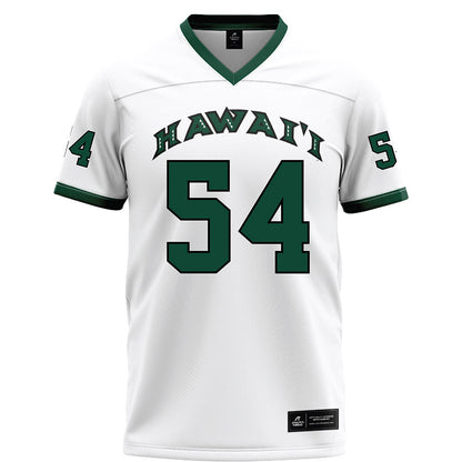 Hawaii - NCAA Football : Ethan Spencer - White Jersey