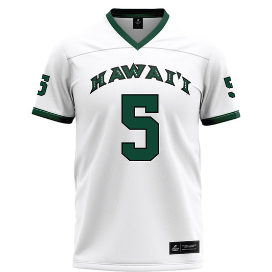Hawaii - NCAA Football : Jake Farrell - White Jersey