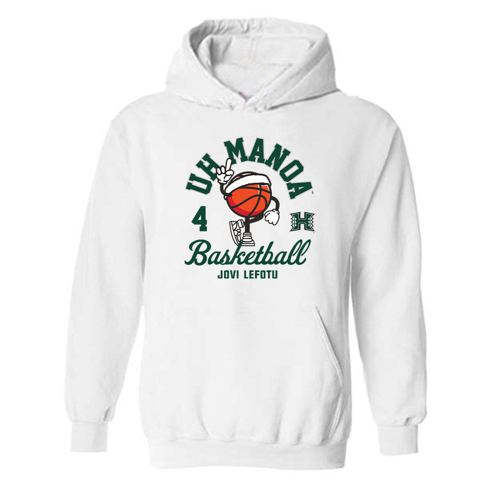 Hawaii - NCAA Women's Basketball : Jovi Lefotu - Hooded Sweatshirt Fashion Shersey