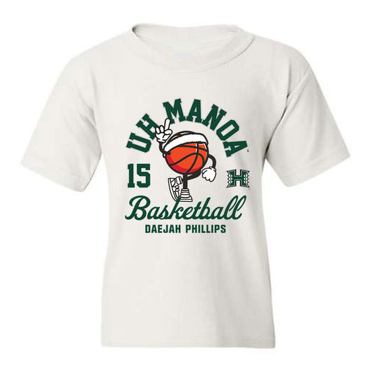 Hawaii - NCAA Women's Basketball : Daejah Phillips - Youth T-Shirt Fashion Shersey