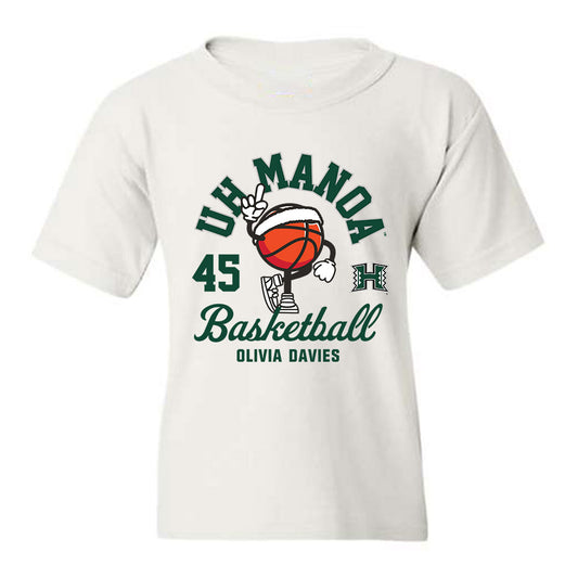 Hawaii - NCAA Women's Basketball : Olivia Davies - Youth T-Shirt Fashion Shersey