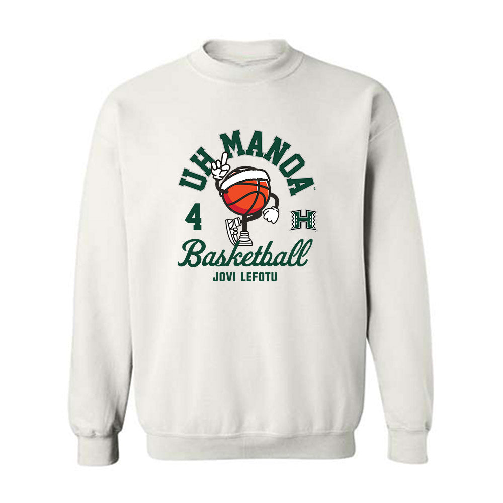 Hawaii - NCAA Women's Basketball : Jovi Lefotu - Crewneck Sweatshirt Fashion Shersey