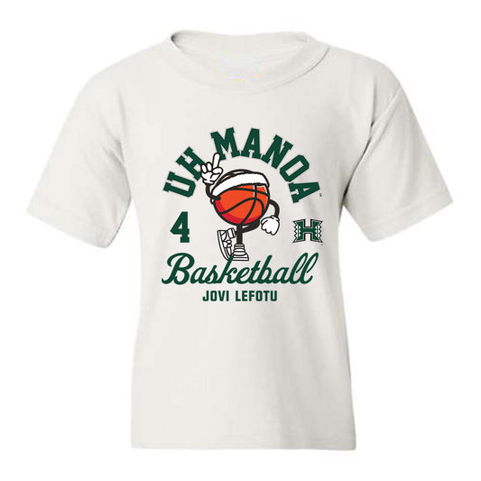 Hawaii - NCAA Women's Basketball : Jovi Lefotu - Youth T-Shirt Fashion Shersey