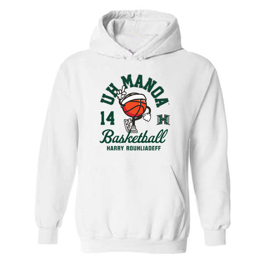 Hawaii - NCAA Men's Basketball : Harry Rouhliadeff - Hooded Sweatshirt Fashion Shersey