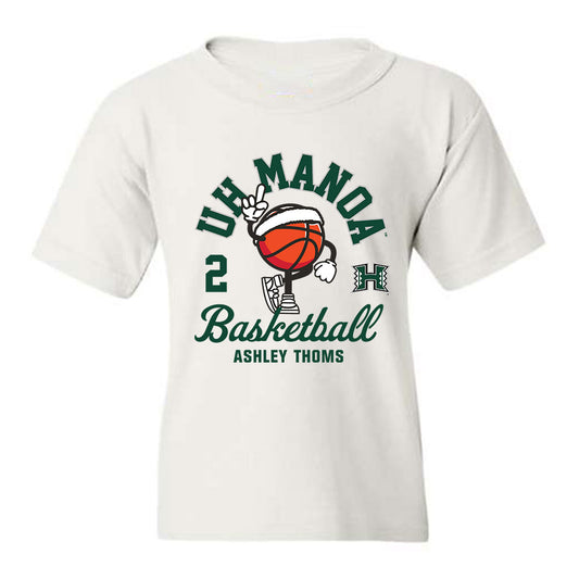 Hawaii - NCAA Women's Basketball : Ashley Thoms - Youth T-Shirt Fashion Shersey