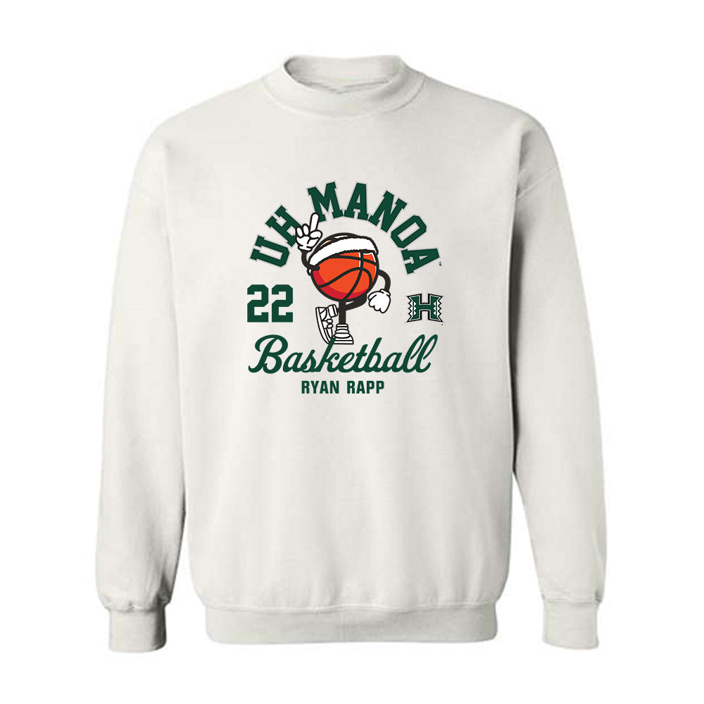 Hawaii - NCAA Men's Basketball : Ryan Rapp - Crewneck Sweatshirt Fashion Shersey