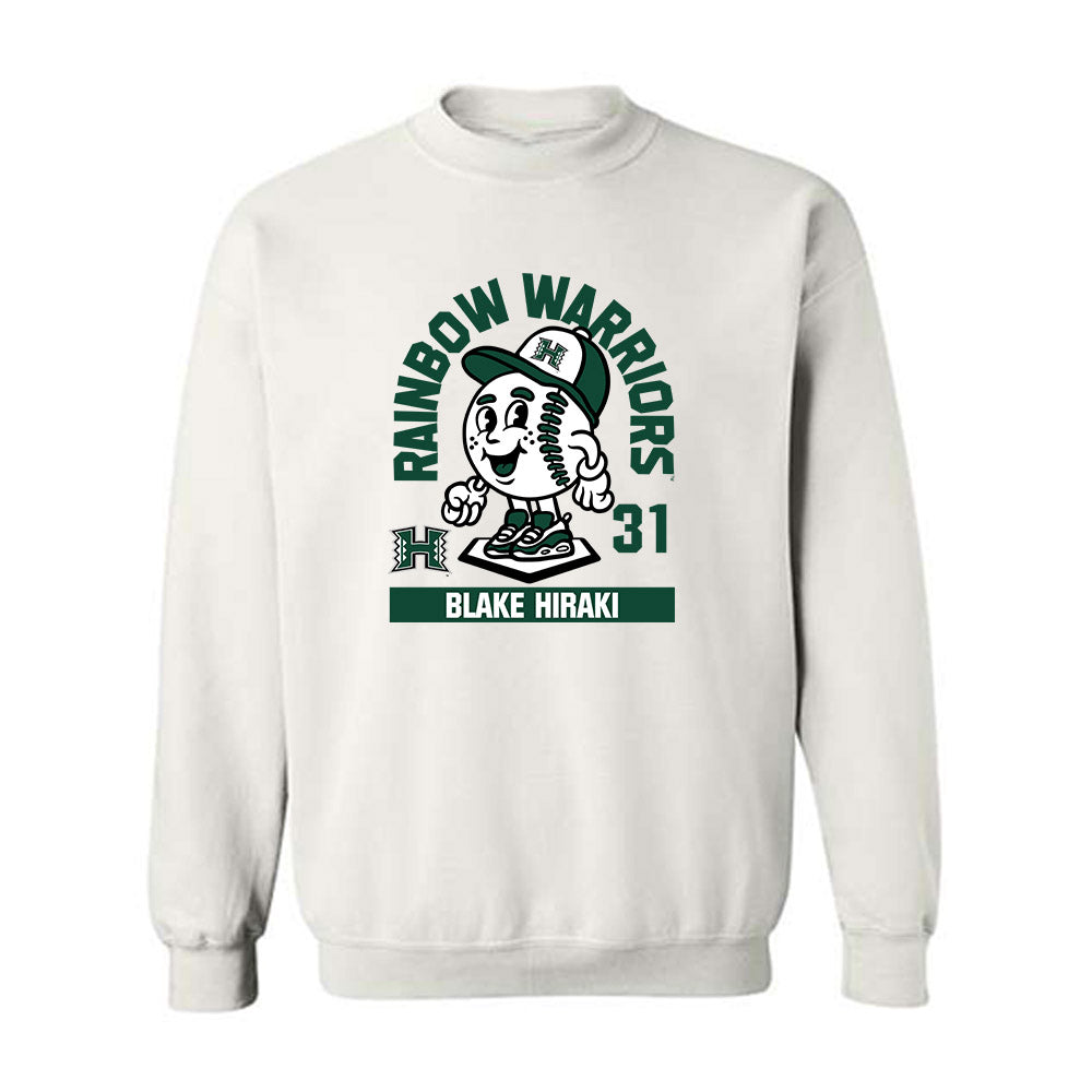 Hawaii - NCAA Baseball : Blake Hiraki - Crewneck Sweatshirt Fashion Shersey