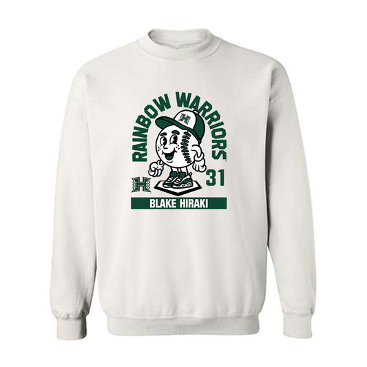 Hawaii - NCAA Baseball : Blake Hiraki - Crewneck Sweatshirt Fashion Shersey