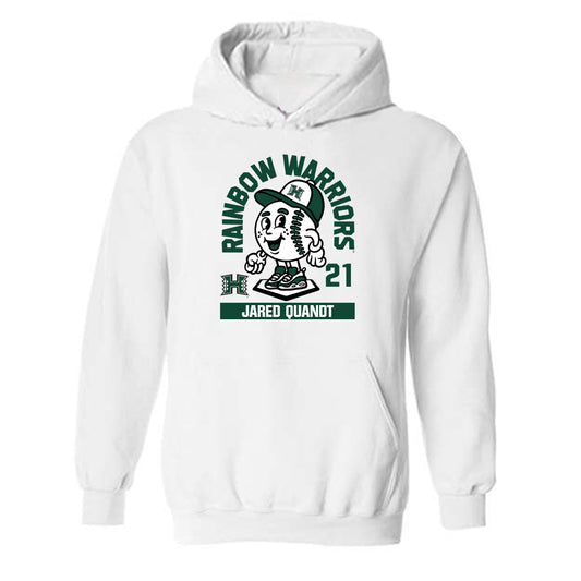 Hawaii - NCAA Baseball : Jared Quandt - Hooded Sweatshirt Fashion Shersey