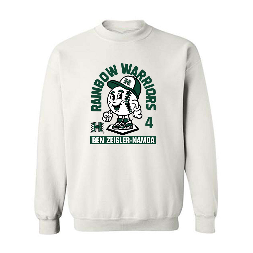 Hawaii - NCAA Baseball : Ben Zeigler-Namoa - Crewneck Sweatshirt Fashion Shersey