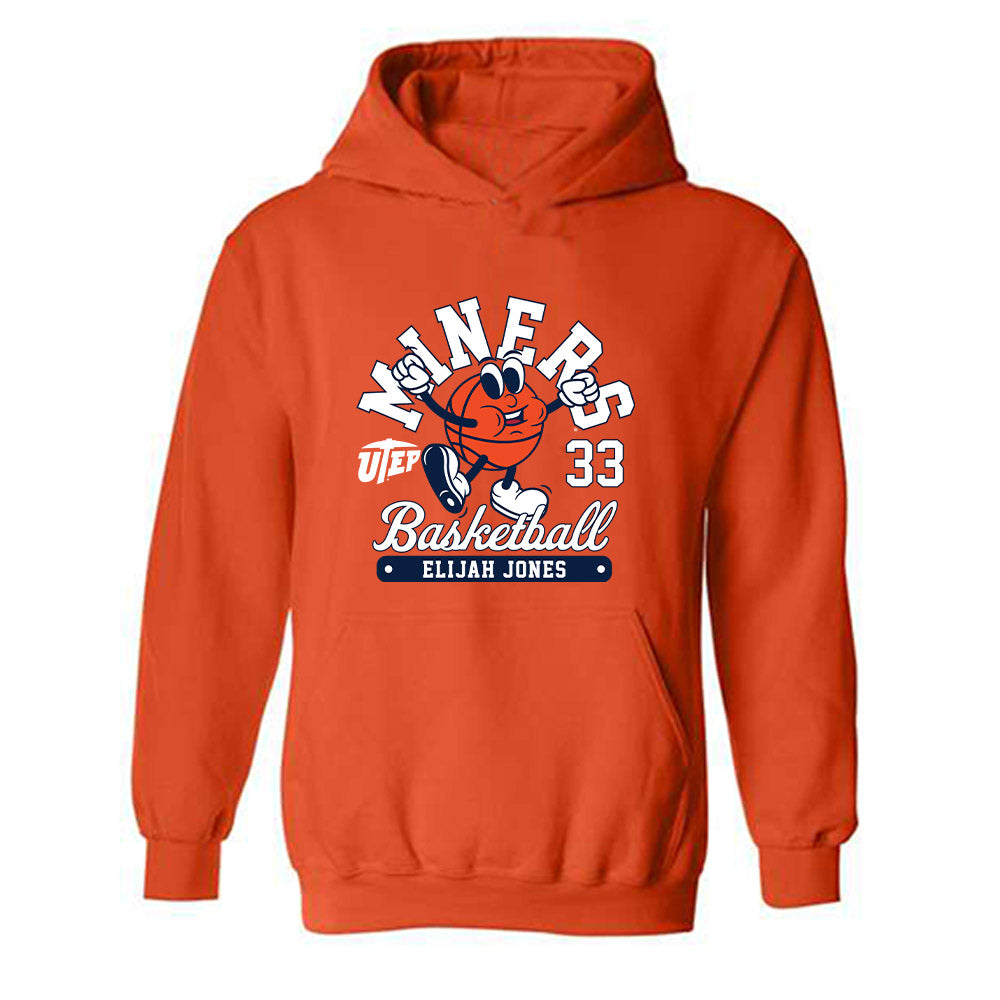 UTEP - NCAA Men's Basketball : Elijah Jones - Hooded Sweatshirt Fashion Shersey