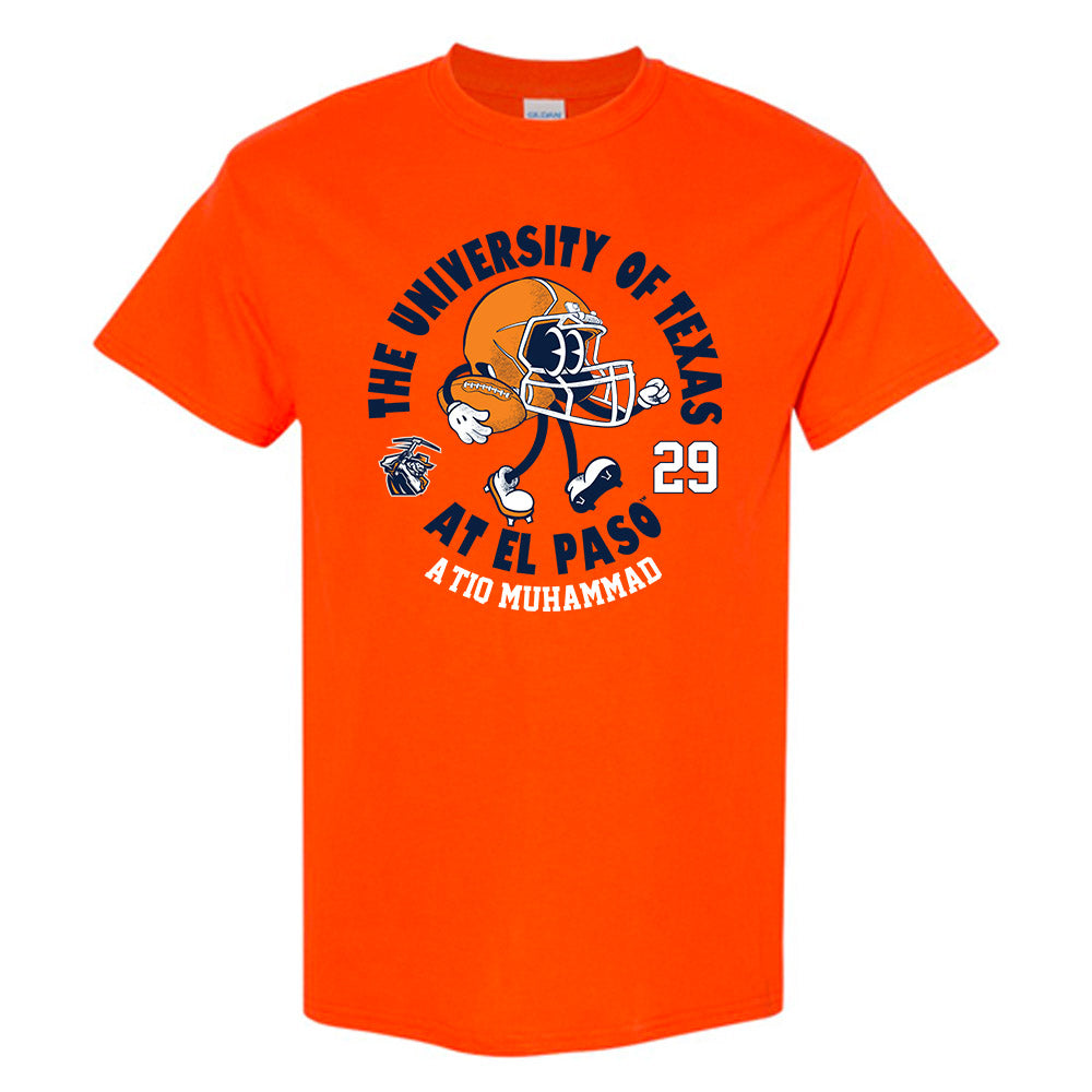 UTEP - NCAA Football : A'tiq Muhammad - Orange Fashion Shersey Short Sleeve T-Shirt