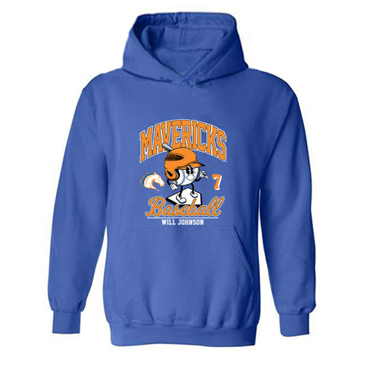 Texas Arlington - NCAA Baseball : Will Johnson - Hooded Sweatshirt Fashion Shersey