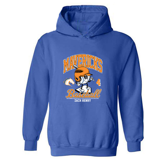 Texas Arlington - NCAA Baseball : Zach Henry - Hooded Sweatshirt Fashion Shersey