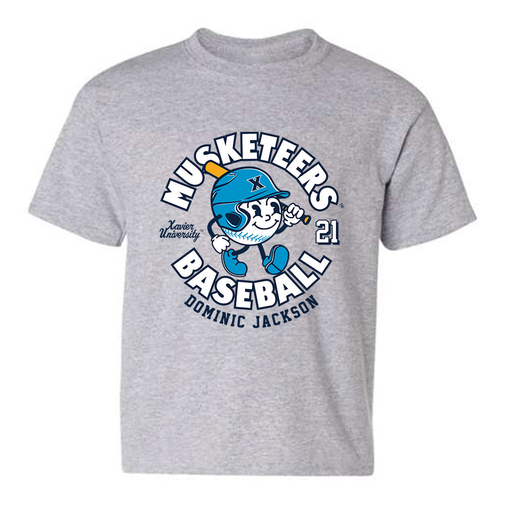 Xavier - NCAA Baseball : Dominic Jackson - Youth T-Shirt Fashion Shersey