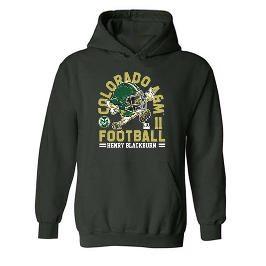 Colorado State - NCAA Football : Henry Blackburn - Fashion Shersey Hooded Sweatshirt