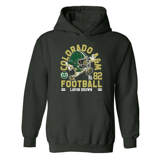 Colorado State - NCAA Football : Lavon Brown - Fashion Shersey Hooded Sweatshirt