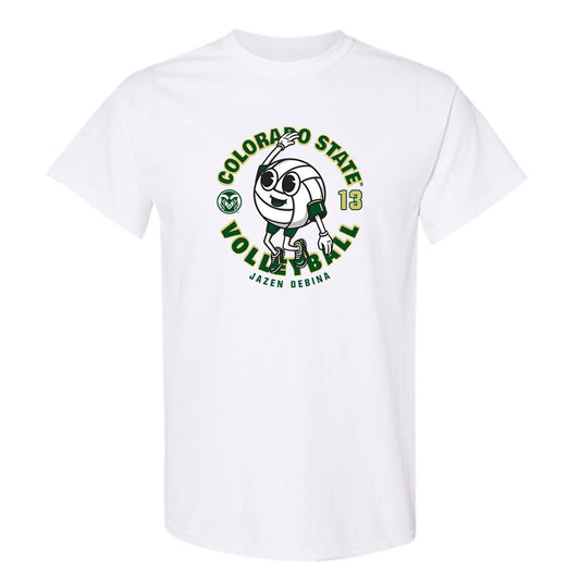 Colorado State - NCAA Women's Volleyball : Jazen DeBina - White Fashion Shersey Short Sleeve T-Shirt
