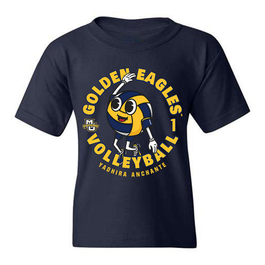 Marquette - NCAA Women's Volleyball : Yadhira Anchante - Fashion Shersey Youth T-Shirt