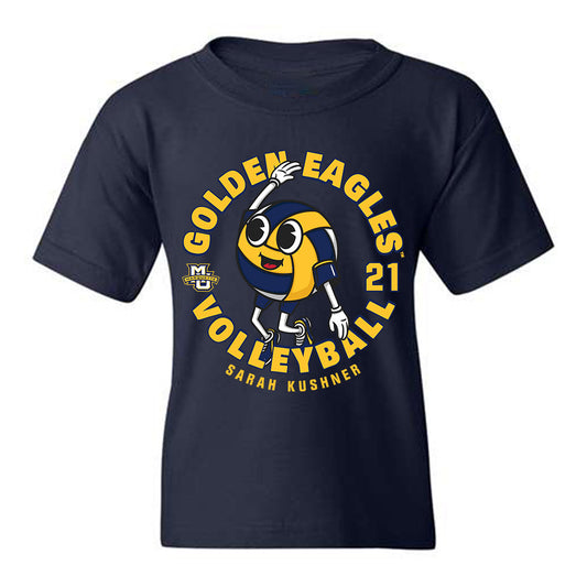 Marquette - NCAA Women's Volleyball : Sarah Kushner - Fashion Shersey Youth T-Shirt