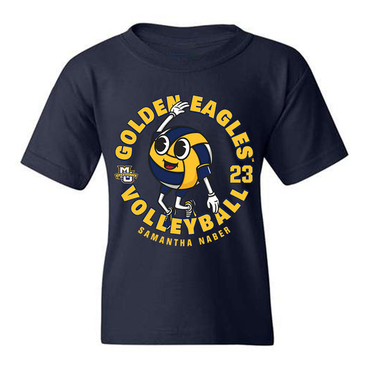 Marquette - NCAA Women's Volleyball : Samantha Naber - Fashion Shersey Youth T-Shirt