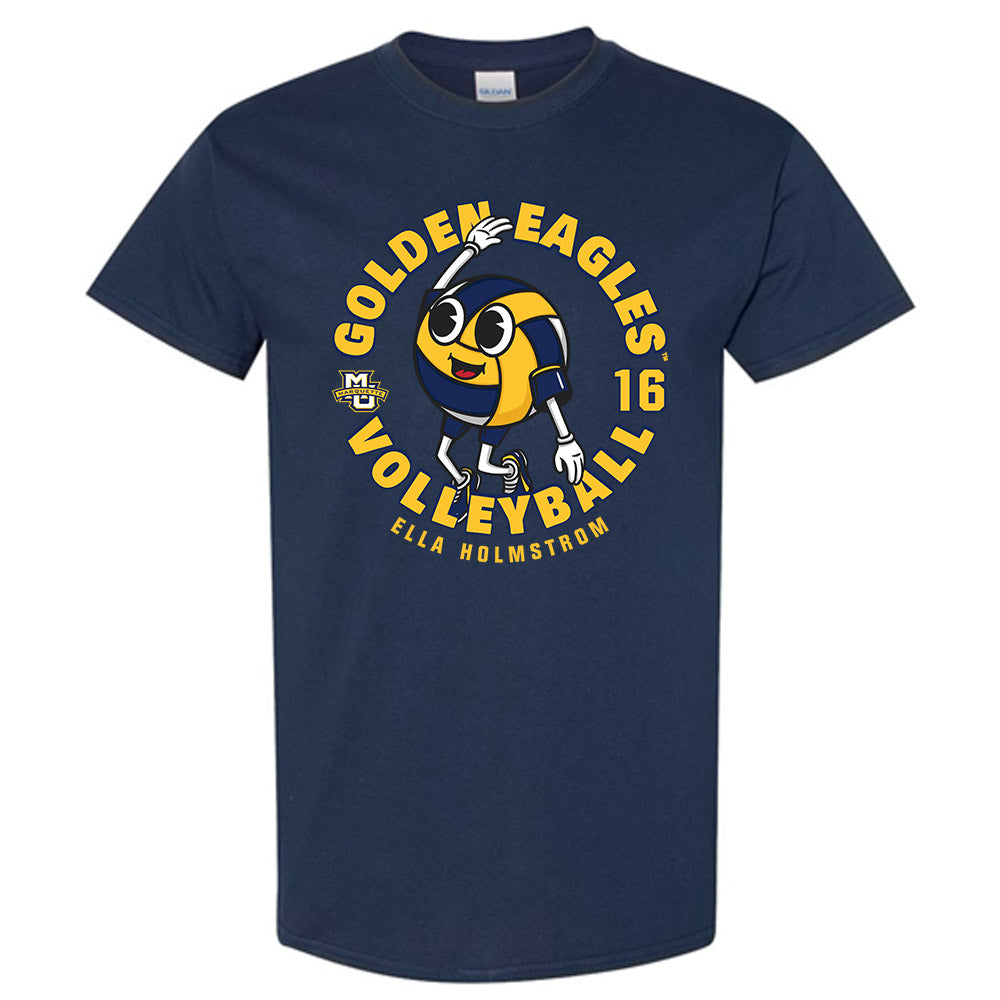 Marquette - NCAA Women's Volleyball : Ella Holmstrom - Fashion Shersey Short Sleeve T-Shirt