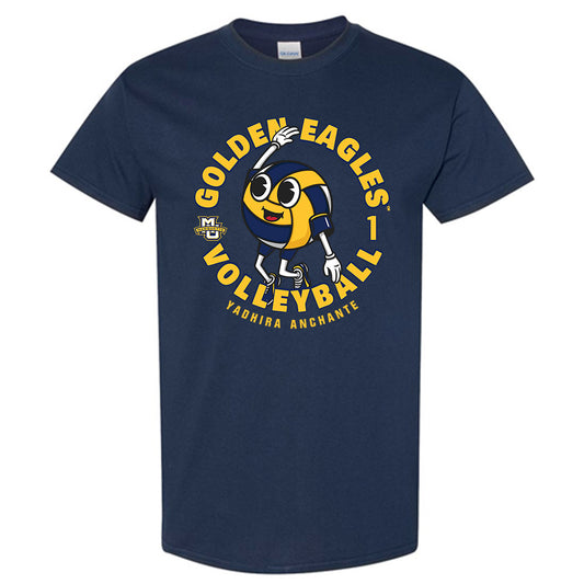 Marquette - NCAA Women's Volleyball : Yadhira Anchante - Fashion Shersey Short Sleeve T-Shirt