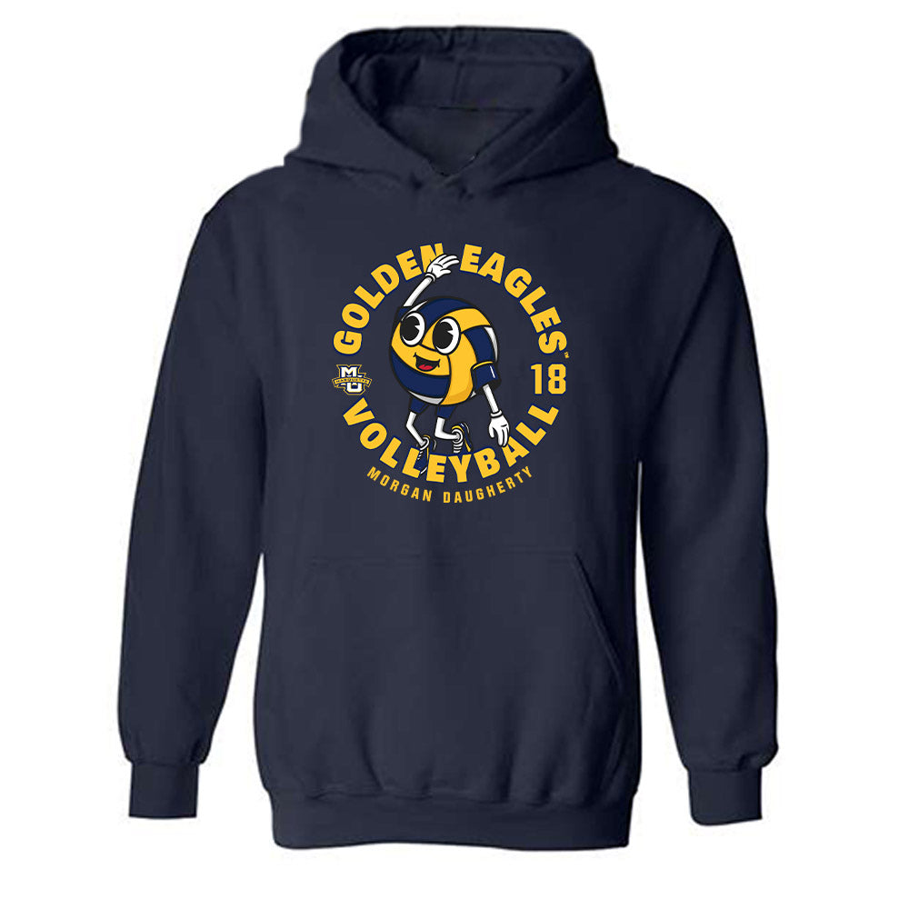 Marquette - NCAA Women's Volleyball : Morgan Daugherty - Fashion Shersey Hooded Sweatshirt