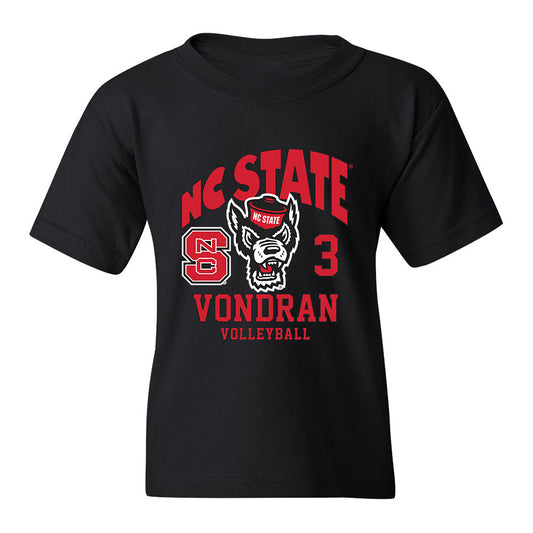NC State - NCAA Women's Volleyball : Clara Vondran - Youth T-Shirt Fashion Shersey