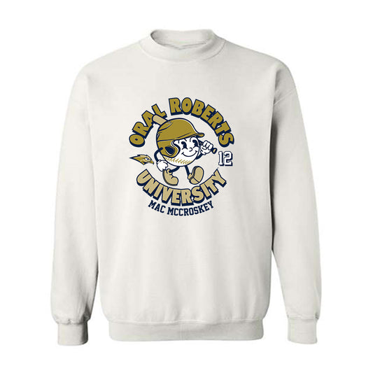 Oral Roberts - NCAA Baseball : Mac McCroskey - Crewneck Sweatshirt Fashion Shersey