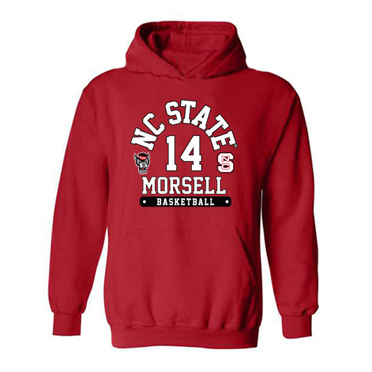 NC State - NCAA Men's Basketball : Casey Morsell - Hooded Sweatshirt Fashion Shersey