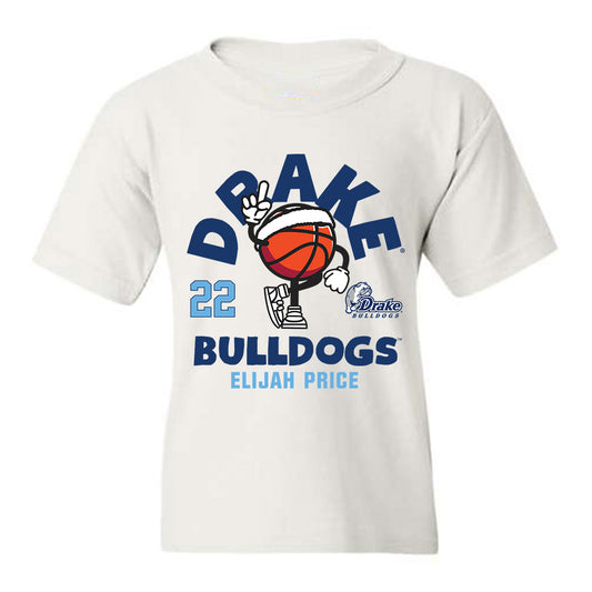 Drake - NCAA Men's Basketball : Elijah Price - Youth T-Shirt Fashion Shersey
