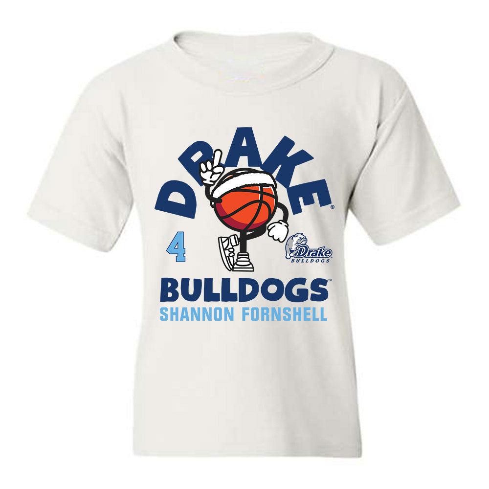 Drake - NCAA Women's Basketball : Shannon Fornshell - Youth T-Shirt Fashion Shersey