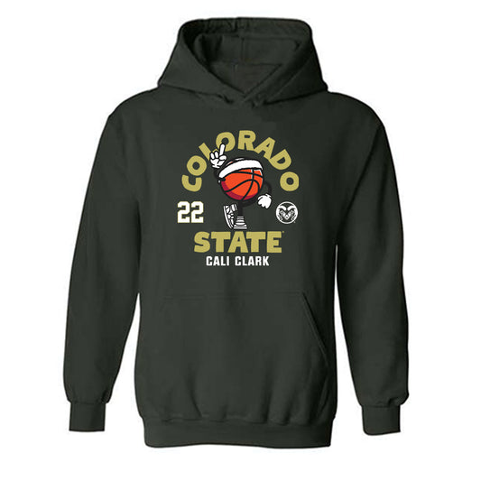 Colorado State - NCAA Women's Basketball : Cali Clark - Hooded Sweatshirt Fashion Shersey