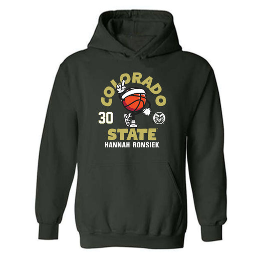 Colorado State - NCAA Women's Basketball : Hannah Ronsiek - Hooded Sweatshirt Fashion Shersey