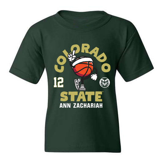 Colorado State - NCAA Women's Basketball : Ann Zachariah - Youth T-Shirt Fashion Shersey