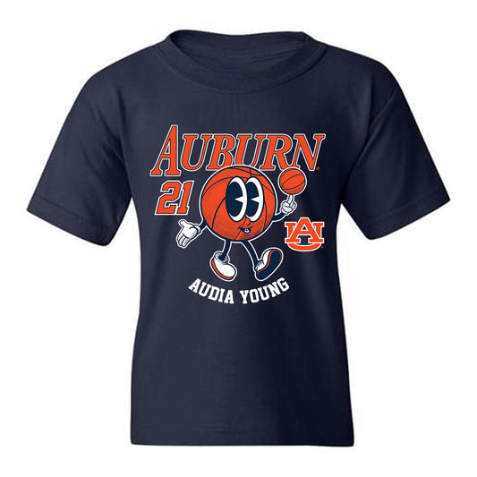 Auburn - NCAA Women's Basketball : Audia Young - Youth T-Shirt Fashion Shersey