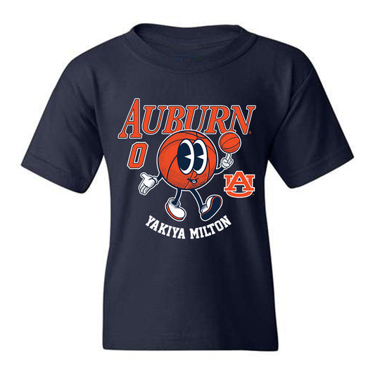 Auburn - NCAA Women's Basketball : Yakiya Milton - Youth T-Shirt Fashion Shersey