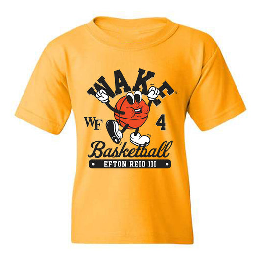 Wake Forest - NCAA Men's Basketball : Efton Reid III - Youth T-Shirt Fashion Shersey