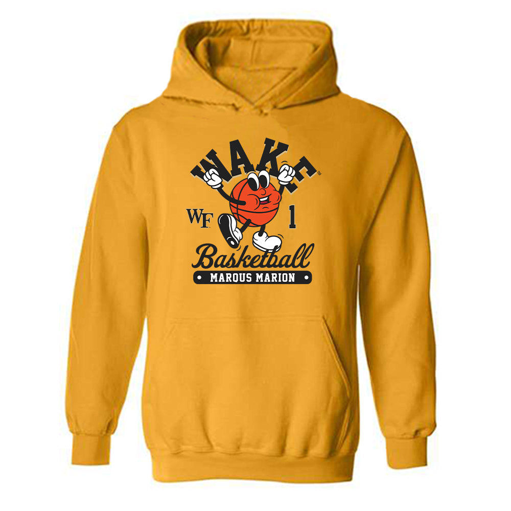Wake Forest - NCAA Men's Basketball : Marqus Marion - Hooded Sweatshirt Fashion Shersey