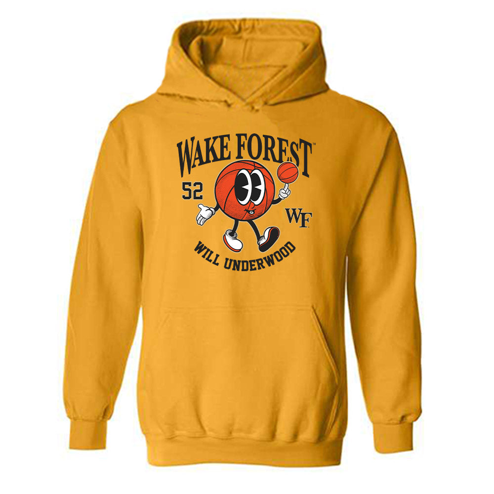 Wake Forest - NCAA Men's Basketball : Will Underwood - Hooded Sweatshirt Fashion Shersey